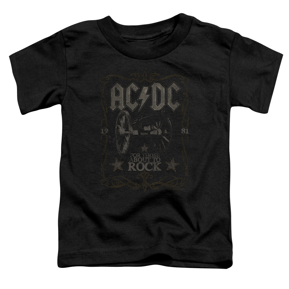 ACDC/ROCK LABEL - S/S TODDLER TEE - BLACK
