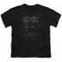 ACDC/ROCK LABEL - S/S YOUTH 18/1 - BLACK