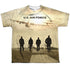 AIR FORCE/LONG WALK (FRONT/BACK PRINT) - S/S YOUTH POLY CREW - MULTI