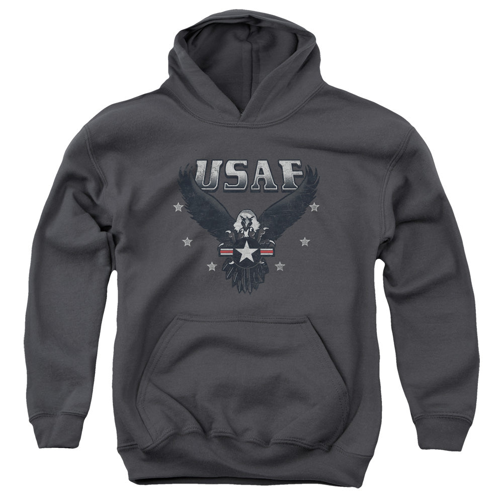 AIR FORCE/INCOMING - YOUTH PULLOVER HOODIE - CHARCOAL