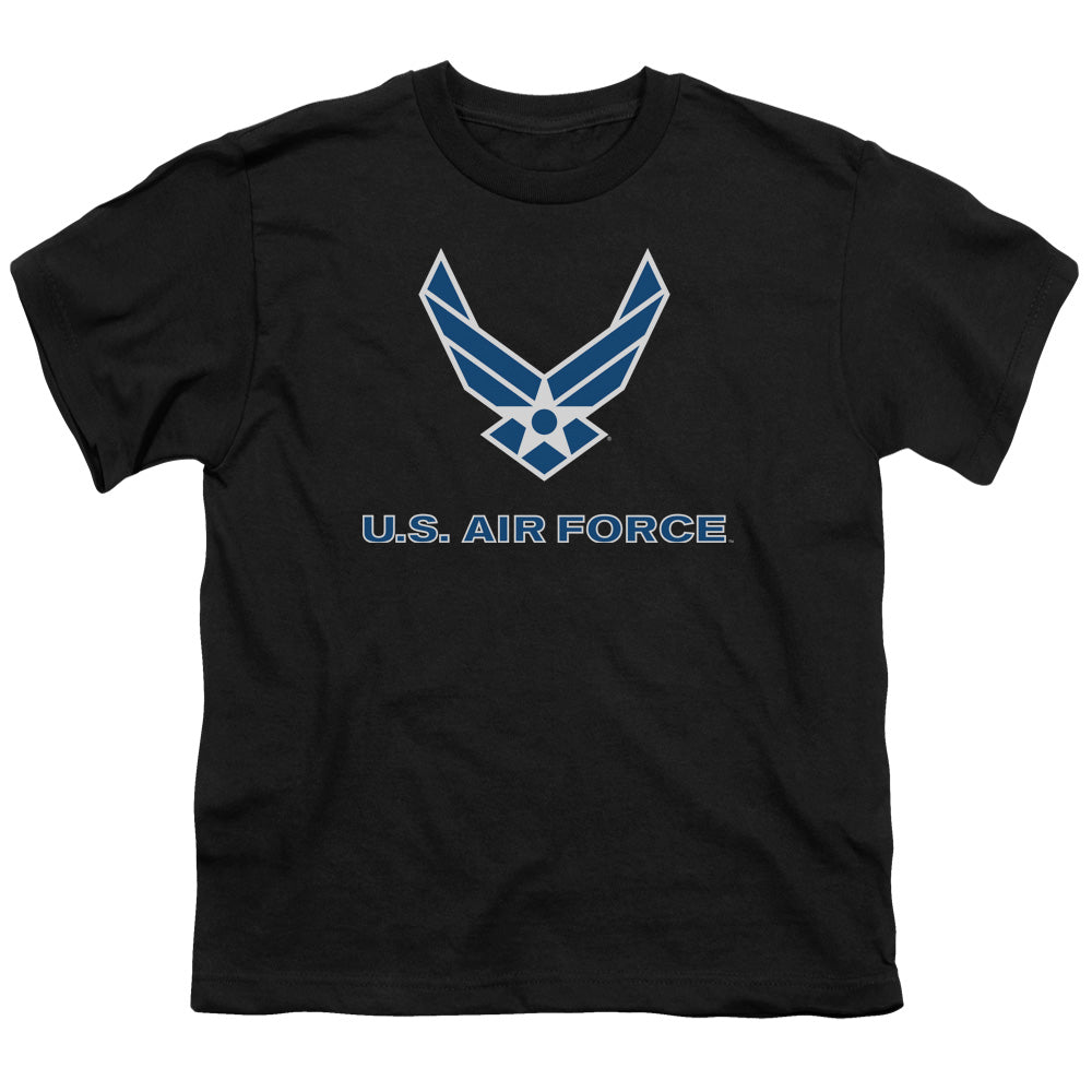 AIR FORCE/LOGO - S/S YOUTH 18/1 - BLACK