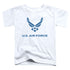 AIR FORCE/DISTRESSED LOGO - S/S TODDLER TEE - WHITE