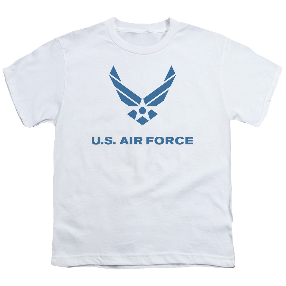 AIR FORCE/DISTRESSED LOGO - S/S YOUTH 18/1 - WHITE