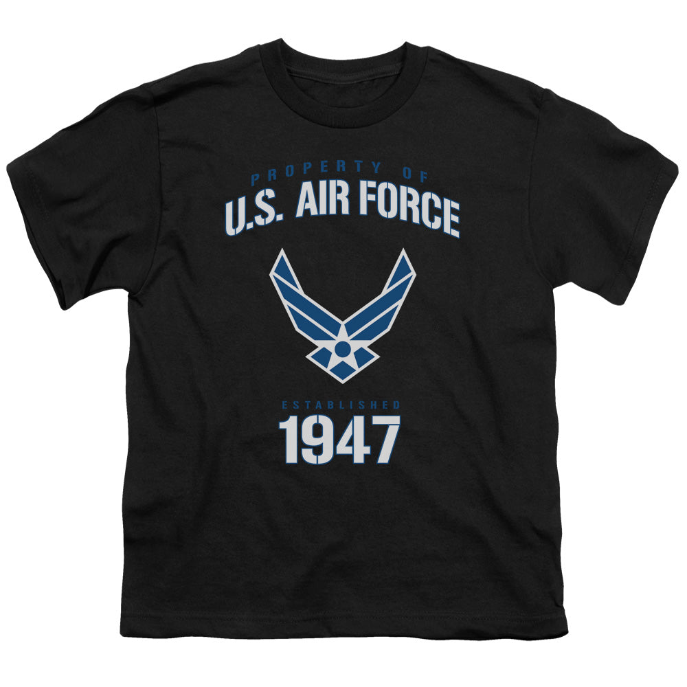 AIR FORCE/PROPERTY OF - S/S YOUTH 18/1 - BLACK