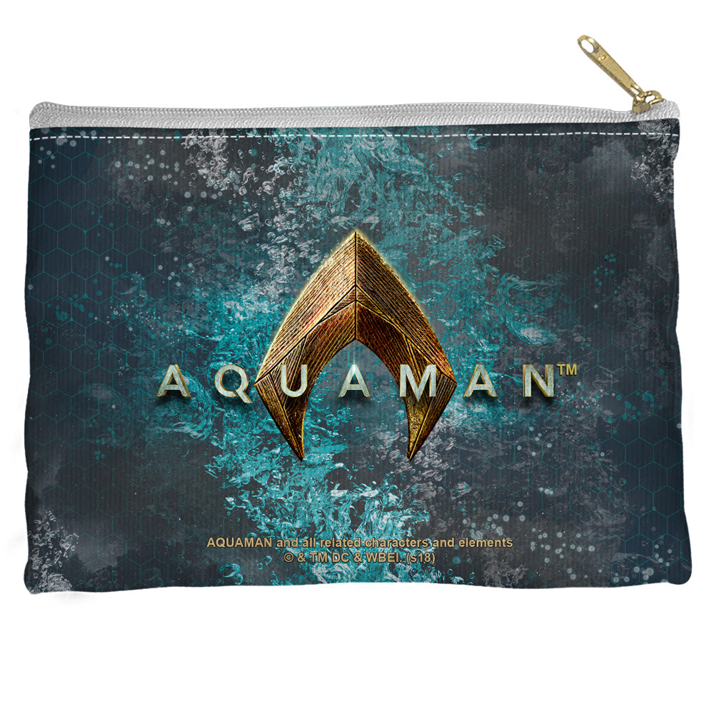 AQUAMAN MOVIE/SHIELD - STRAIGHT BOTTOM ACCESSORY POUCH