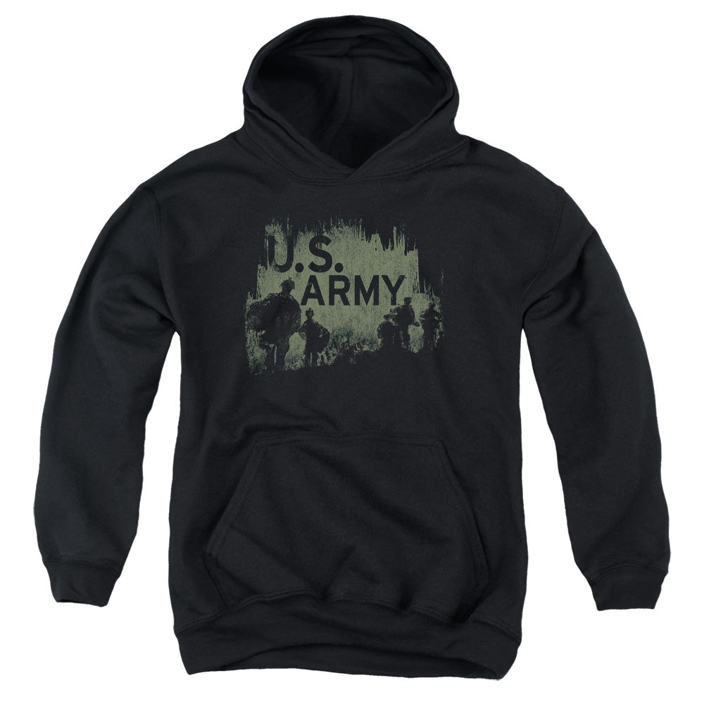 ARMY/SOLDIERS - YOUTH PULLOVER HOODIE - BLACK