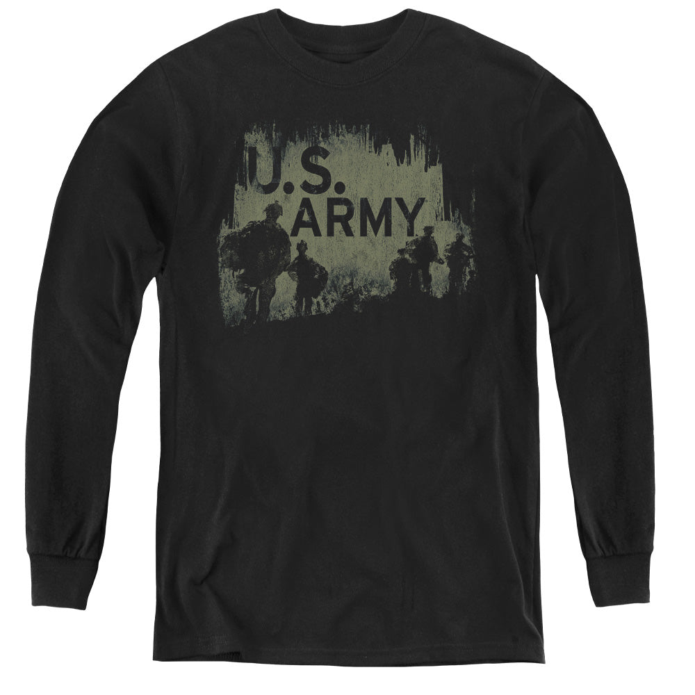 ARMY/SOLDIERS - YOUTH LONG SLEEVE TEE - BLACK
