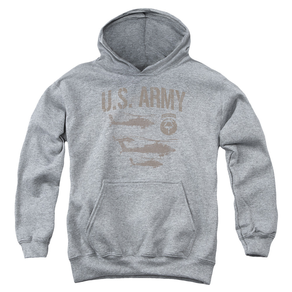 ARMY/AIRBORNE - YOUTH PULLOVER HOODIE - ATHLETIC HEATHER