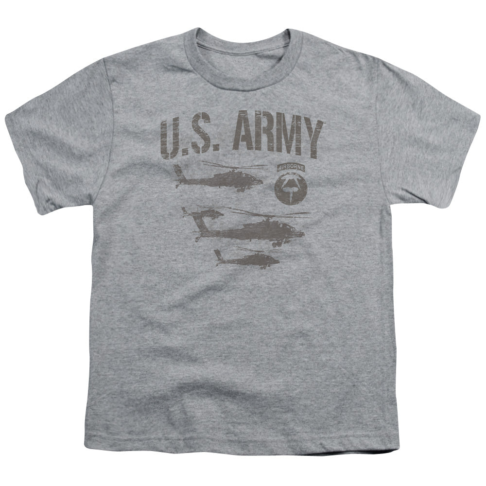ARMY/AIRBORNE - S/S YOUTH 18/1 - ATHLETIC HEATHER