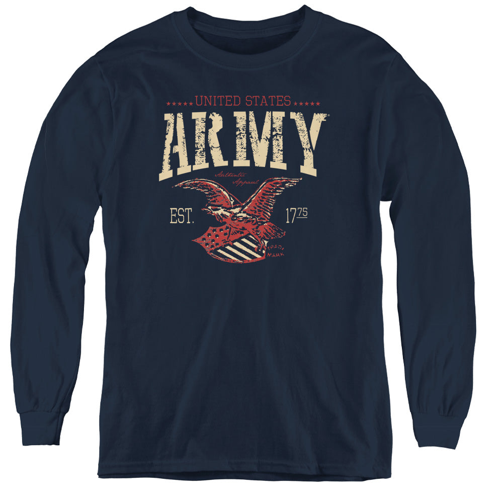 ARMY/ARCH - YOUTH LONG SLEEVE TEE - NAVY