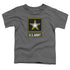 ARMY/LOGO - S/S TODDLER TEE - CHARCOAL