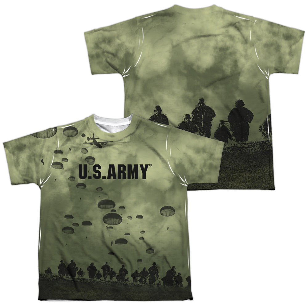 ARMY/AIR TO LAND (FRONT/BACK PRINT) - S/S YOUTH POLY CREW - MULTI