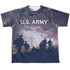 ARMY/UP HILL (FRONT/BACK PRINT) - S/S YOUTH POLY CREW - MULTI