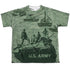 ARMY/TANK UP (FRONT/BACK PRINT) - S/S YOUTH POLY CREW - MULTI