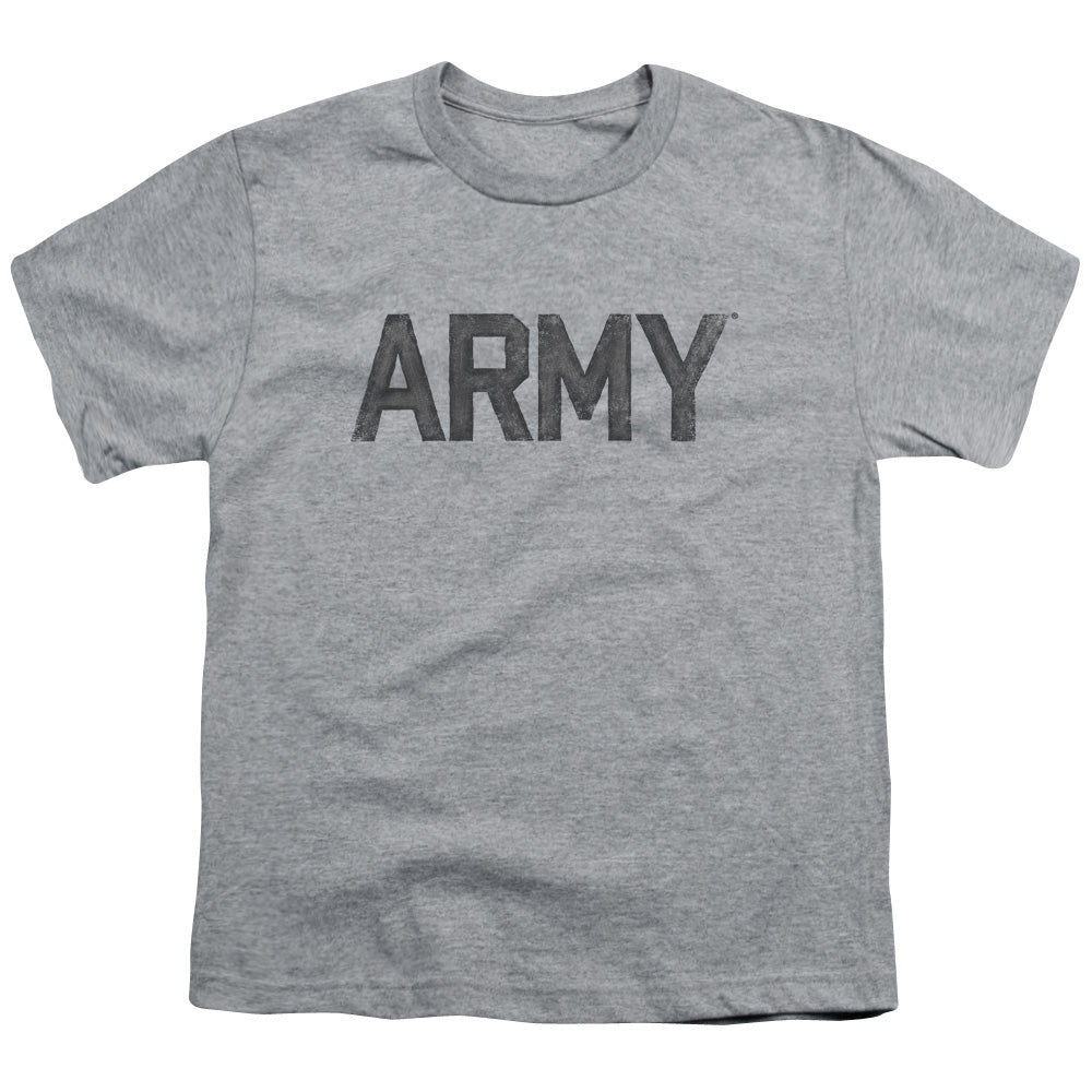ARMY/STAR - S/S YOUTH 18/1 - ATHLETIC HEATHER