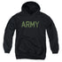 ARMY/TYPE - YOUTH PULLOVER HOODIE - BLACK