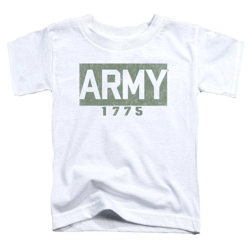 ARMY/BLOCK - S/S TODDLER TEE - WHITE