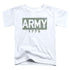 ARMY/BLOCK - S/S TODDLER TEE - WHITE
