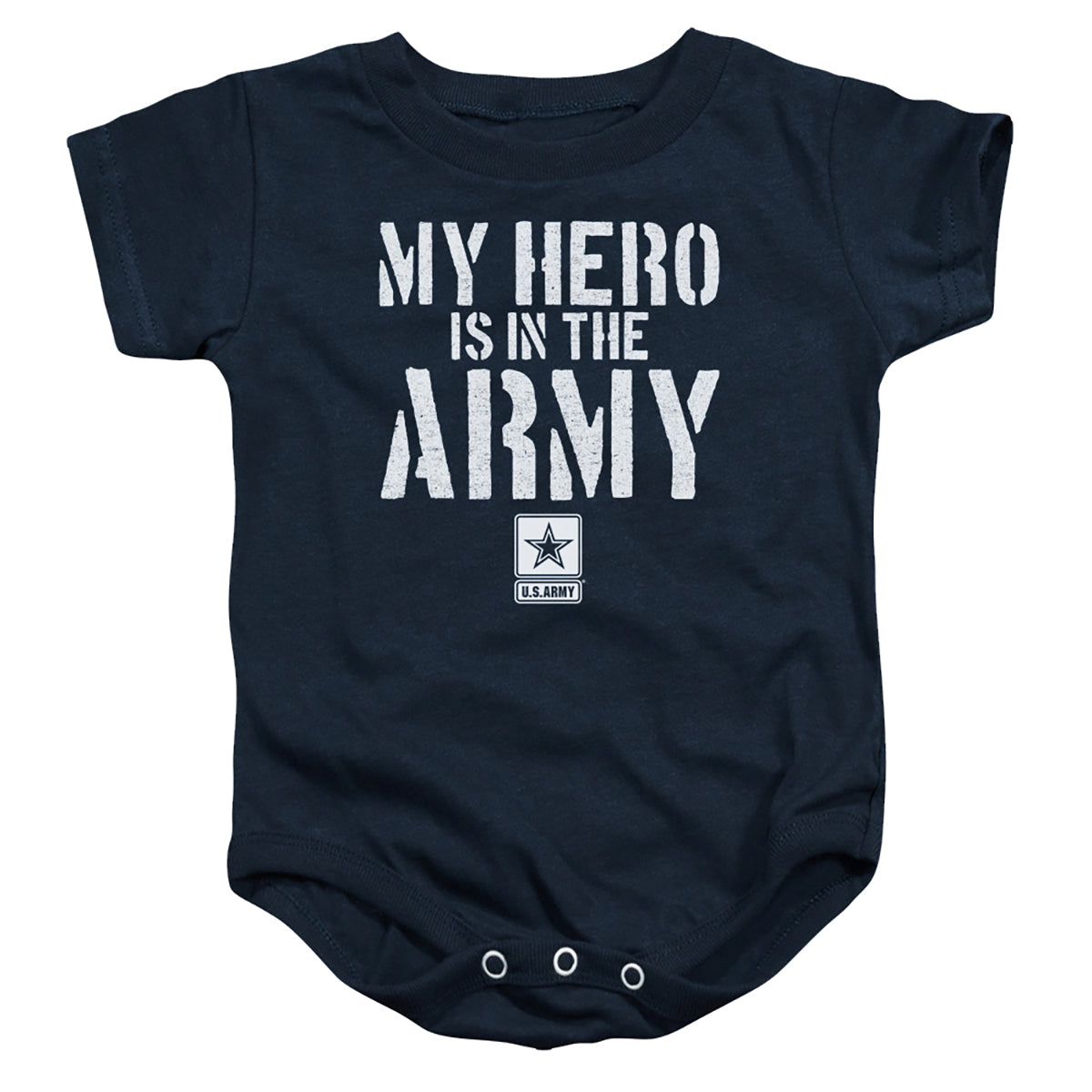 ARMY/MY HERO - INFANT SNAPSUIT - NAVY