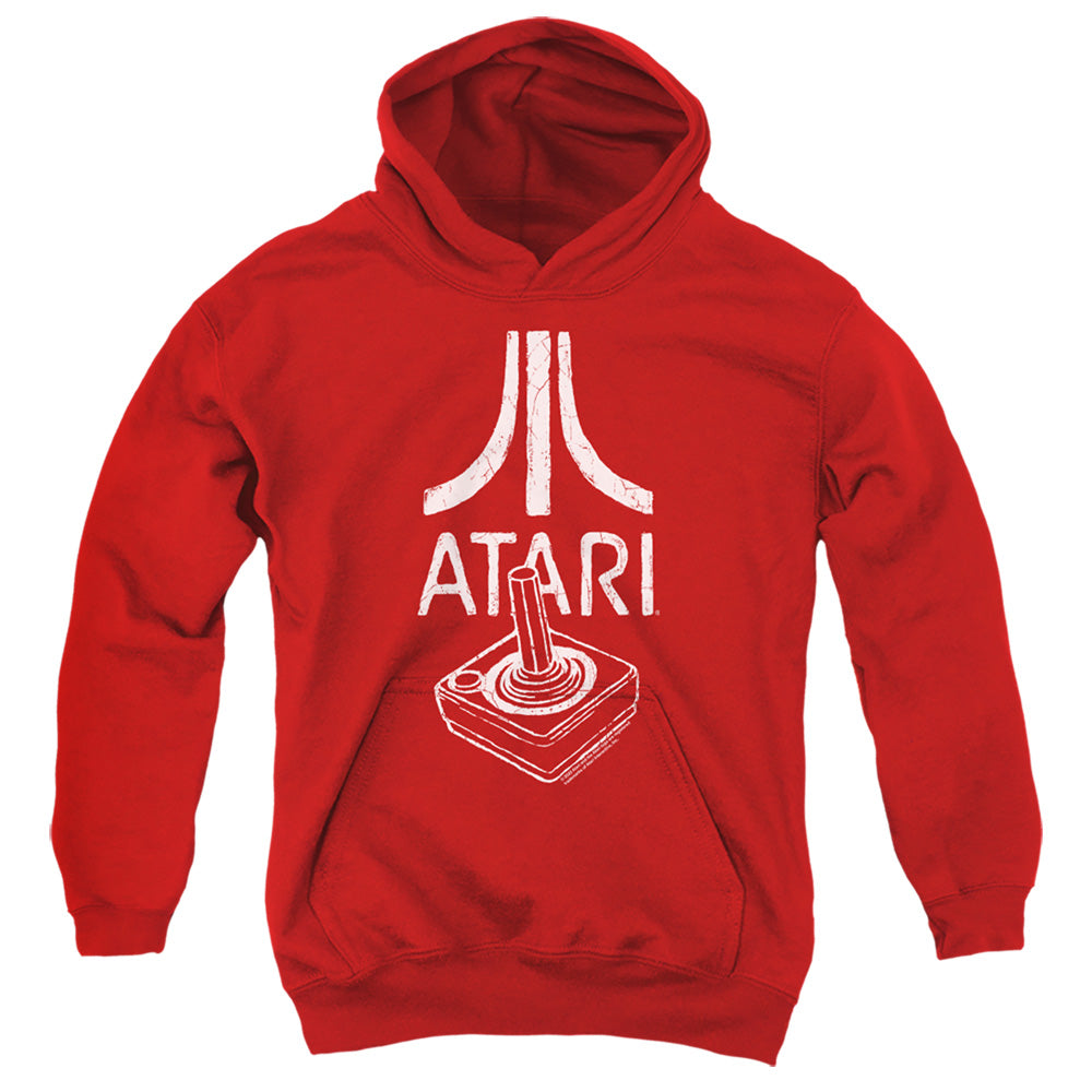 ATARI/JOYSTICK LOGO - YOUTH PULLOVER HOODIE - RED