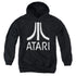 ATARI/ROUGH LOGO - YOUTH PULLOVER HOODIE - BLACK