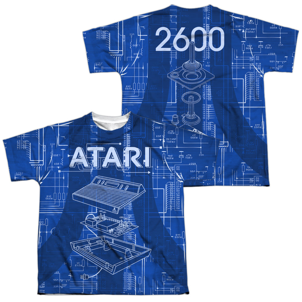 ATARI/INSIDE OUT (FRONT/BACK PRINT) - S/S YOUTH POLY CREW - MULTI
