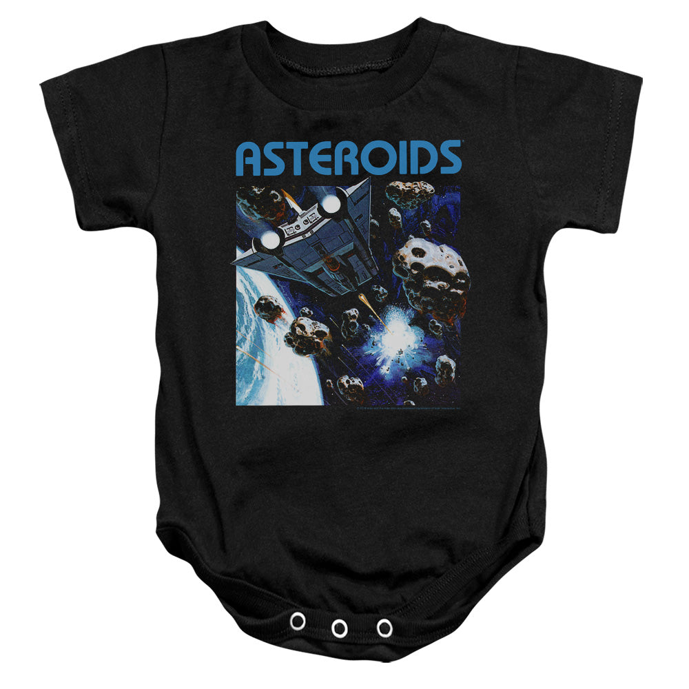 ATARI/2600 ASTEROIDS - INFANT SNAPSUIT - BLACK