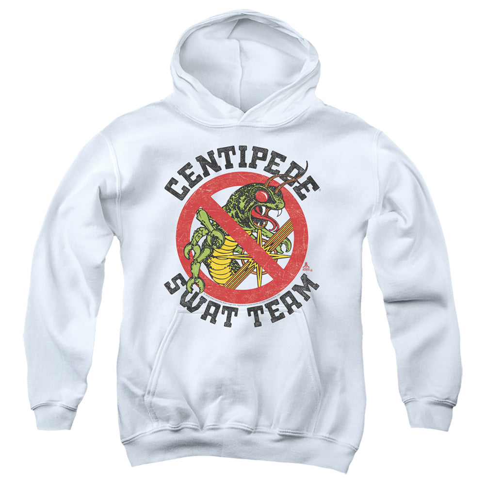 ATARI/SWAT TEAM - YOUTH PULLOVER HOODIE - WHITE