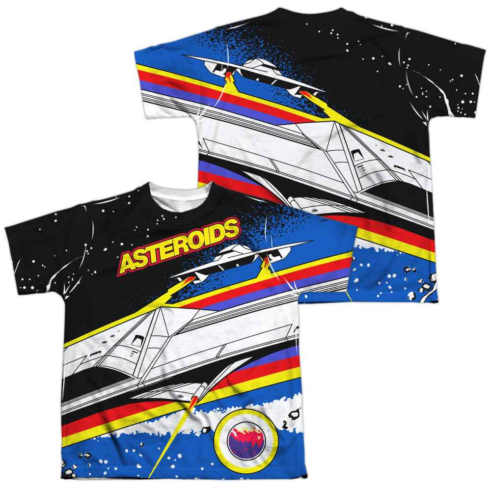 ATARI/ASTEROIDS ARCADE (FRONT/BACK PRINT) - S/S YOUTH POLY CREW - MULTI
