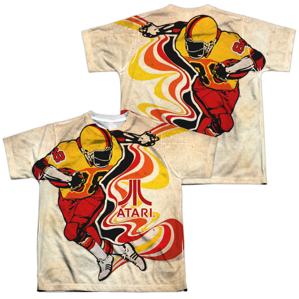 ATARI/FOOTBALL (FRONT/BACK PRINT) - S/S YOUTH POLY CREW - MULTI