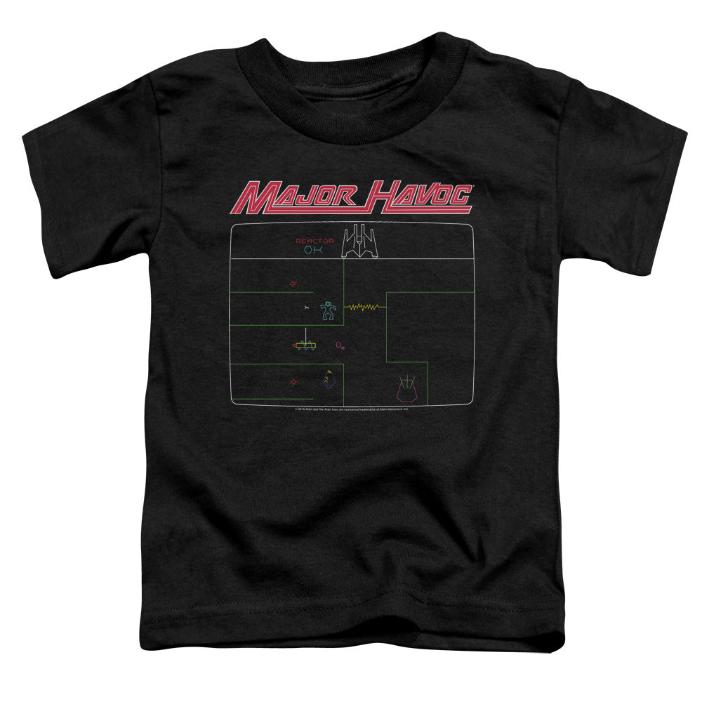 ATARI/MAJOR HAVOC SCREEN - S/S TODDLER TEE - BLACK