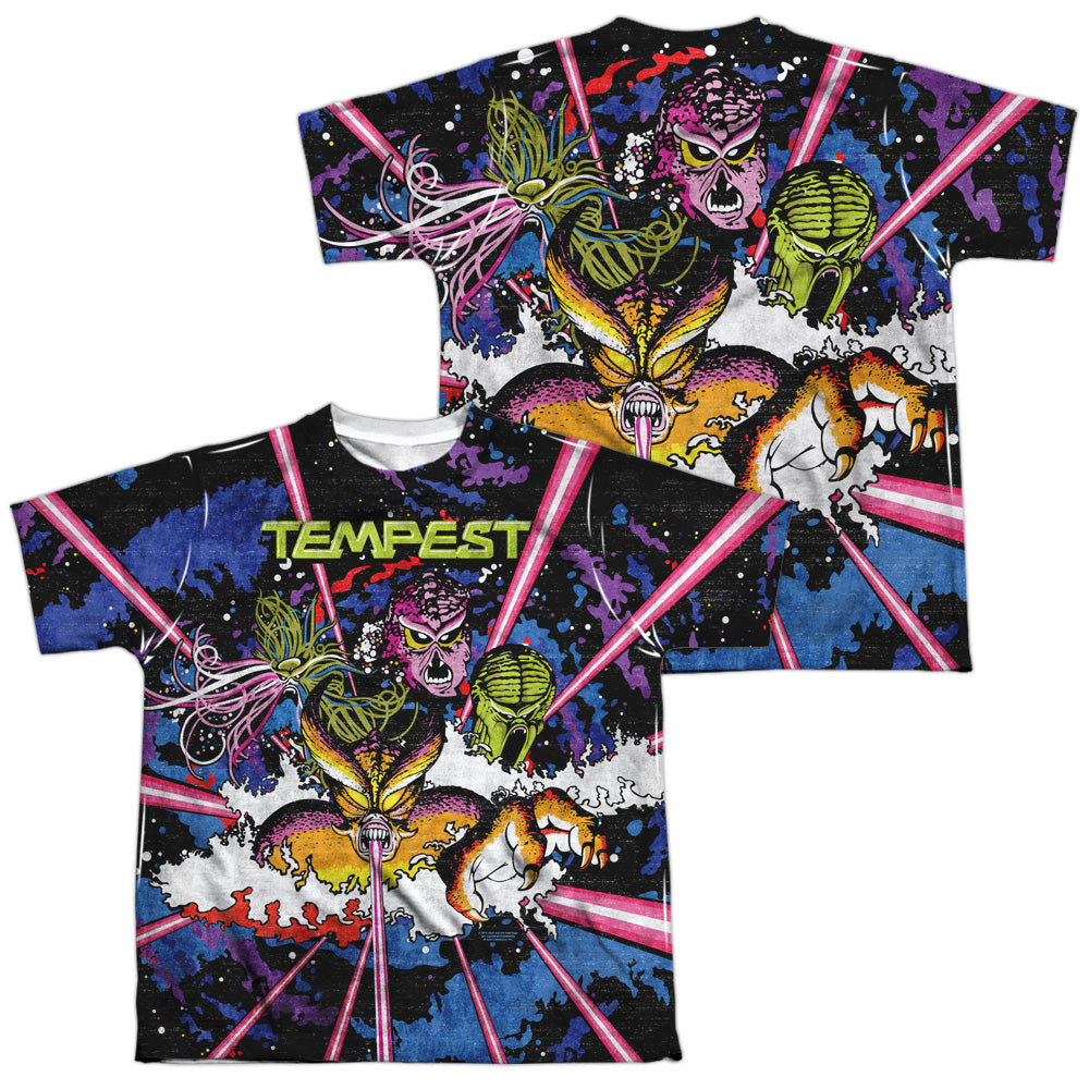 ATARI/KEY ART (FRONT/BACK PRINT) - S/S YOUTH POLY CREW - MULTI