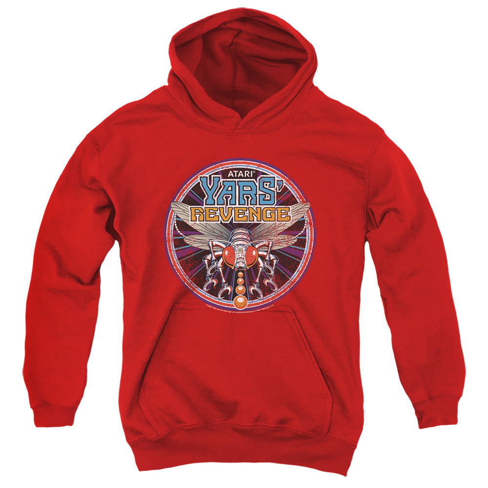 ATARI/YARS REVENGE PATCH - YOUTH PULLOVER HOODIE - RED