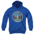 ATARI/BADGE - YOUTH PULLOVER HOODIE - ROYAL BLUE