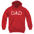 ATARI/DAD - YOUTH PULLOVER HOODIE - RED