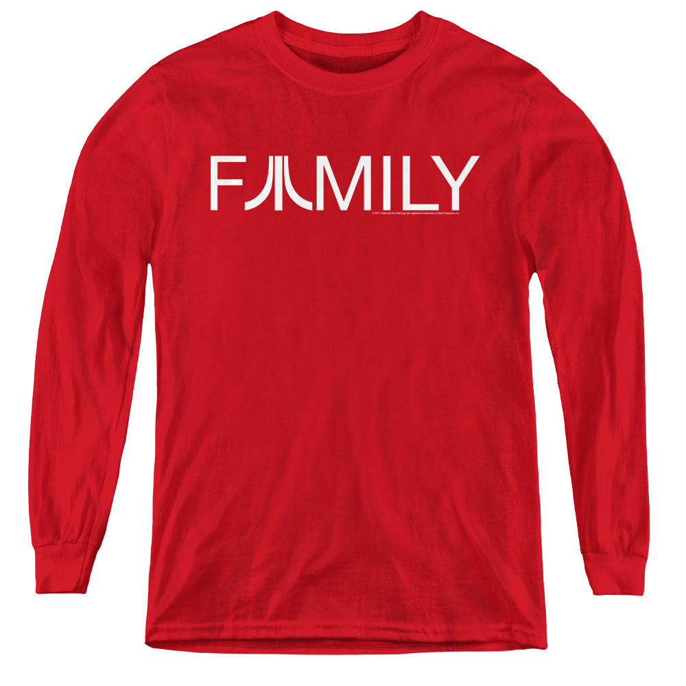ATARI/FAMILY - YOUTH LONG SLEEVE TEE - RED