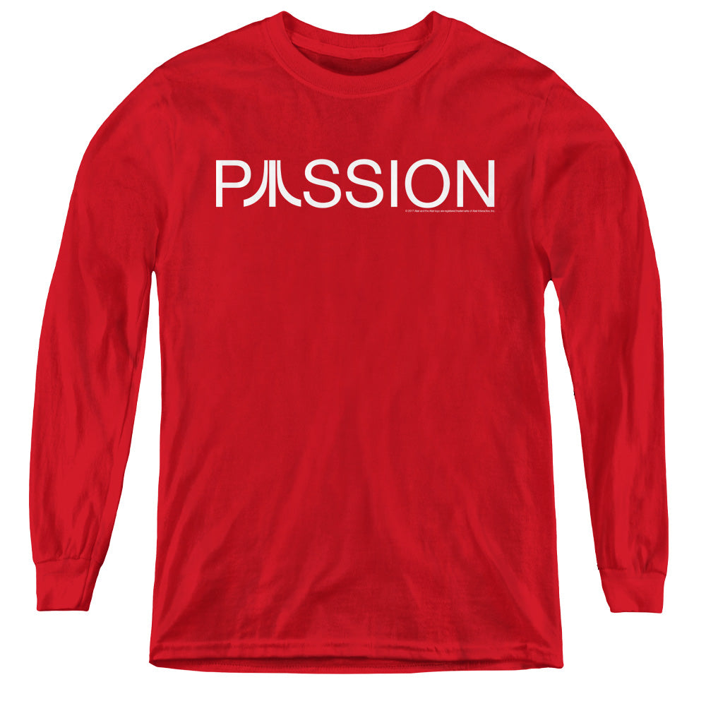 ATARI/PASSION - YOUTH LONG SLEEVE TEE - RED
