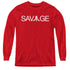 ATARI/SAVAGE - YOUTH LONG SLEEVE TEE - RED