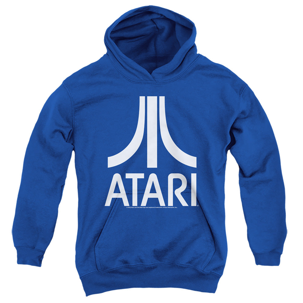 ATARI/ATARI LOGO - YOUTH PULLOVER HOODIE - ROYAL BLUE