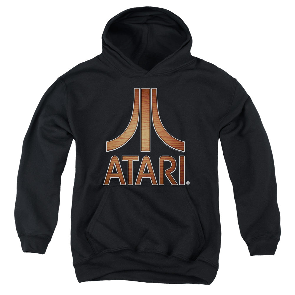 ATARI/CLASSIC WOOD EMBLEM - YOUTH PULLOVER HOODIE - BLACK