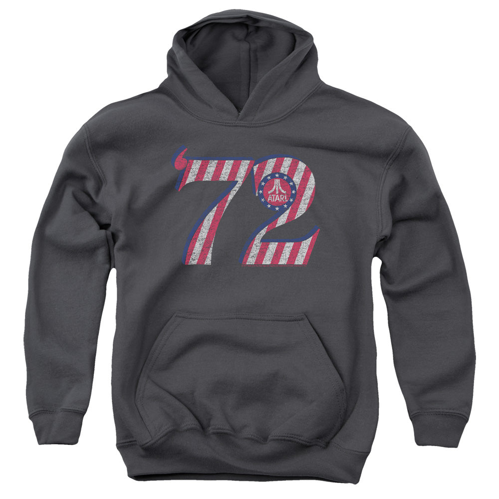 ATARI/ATARI 72 - YOUTH PULLOVER HOODIE - CHARCOAL
