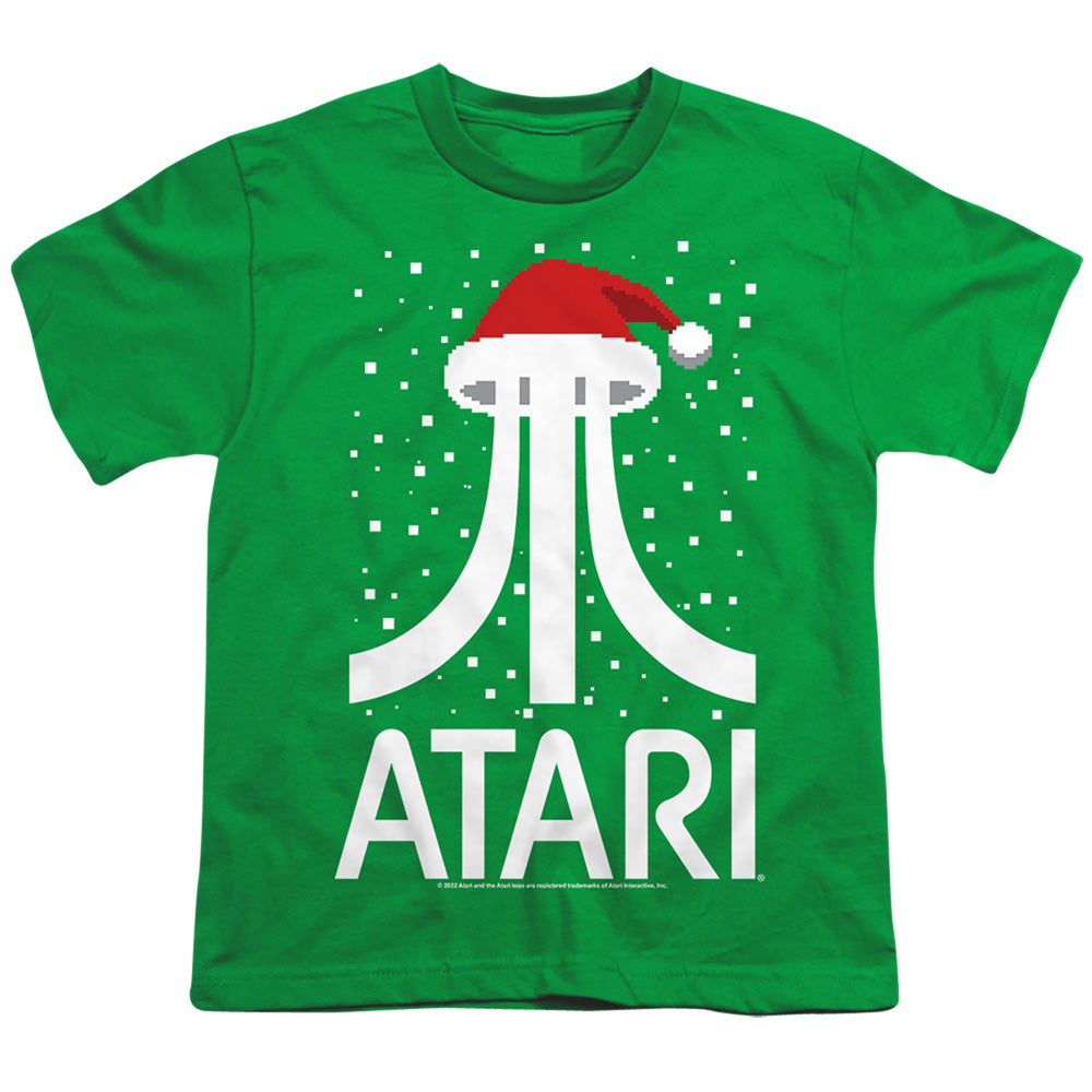 ATARI/PIXEL SANTA HAT - S/S YOUTH 18/1 - KELLY GREEN