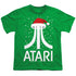 ATARI/PIXEL SANTA HAT - S/S YOUTH 18/1 - KELLY GREEN