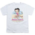 BETTY BOOP/BEACH BETTY - S/S YOUTH 18/1 - WHITE