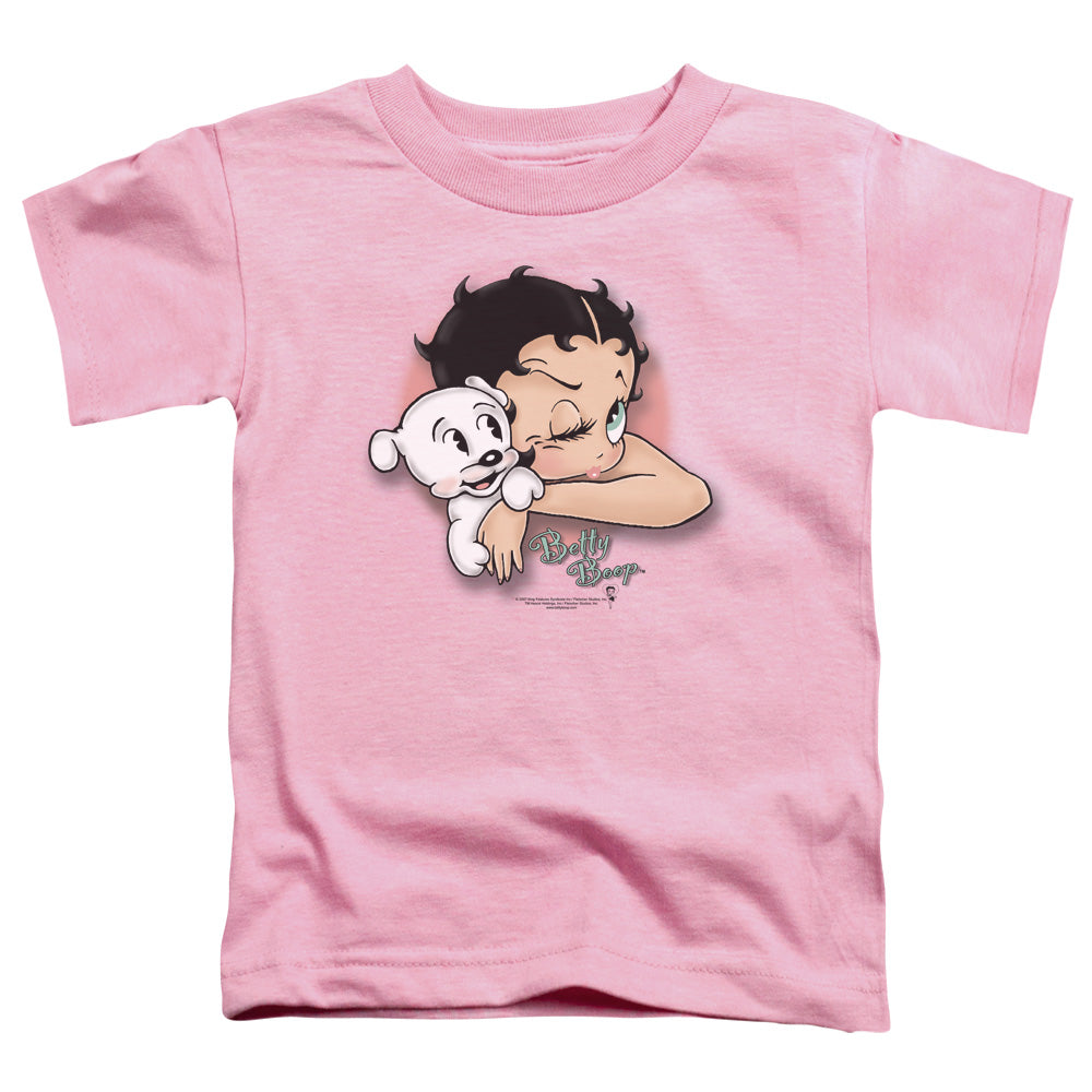 BETTY BOOP/WINK WINK - S/S TODDLER TEE - PINK