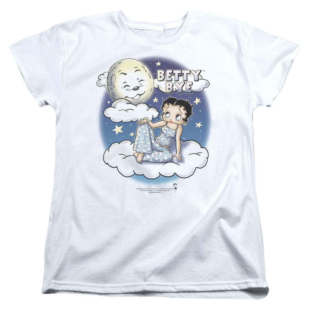 BETTY BOOP/BETTY BYE - S/S WOMENS TEE - WHITE