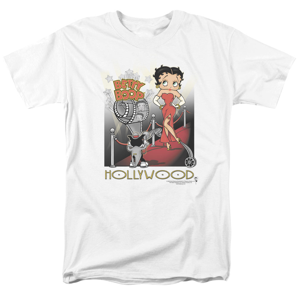 BETTY BOOP/HOLLYWOOD - S/S ADULT 18/1 - WHITE