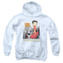 BETTY BOOP/HOLLYWOOD - YOUTH PULLOVER HOODIE - WHITE
