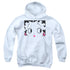 BETTY BOOP/CLOSE UP - YOUTH PULLOVER HOODIE - WHITE