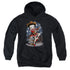 BETTY BOOP/COUNTRY STAR - YOUTH PULLOVER HOODIE - BLACK
